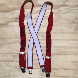 Vintage Red Dog Saloon Juneau Alaska Red Miners Farmers Adjustable  Suspenders